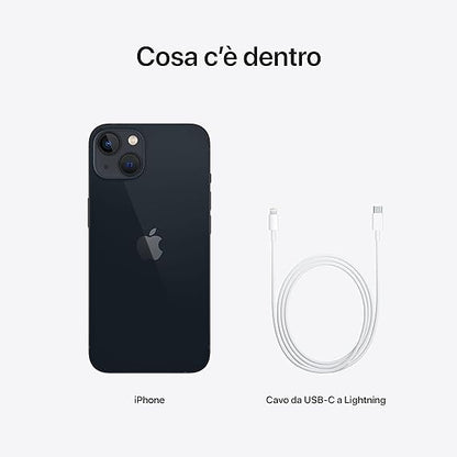 Apple iPhone 13, 128GB, Mezzanotte, Ricondizionato